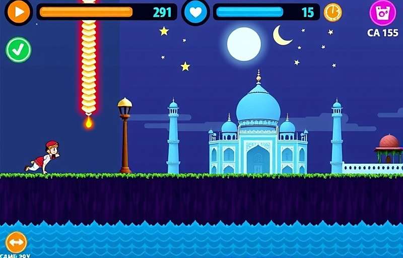 Pixel Runner 3D Diwali event gameplay showing high score strategy