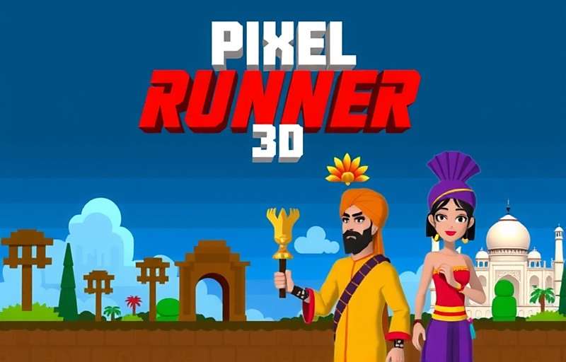 Pixel Runner 3D regional variations showing different Indian cultural elements